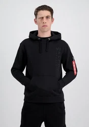 Alpha Industries Hoodie Embroidery Hoodie Dunkelblau/Schwarz