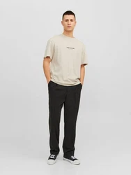 Jack & Jones T-Shirt JORVESTERBRO TEE SS CREW NECK NOOS Beige/Khaki