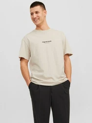 Jack & Jones T-Shirt JORVESTERBRO TEE SS CREW NECK NOOS Beige/Khaki