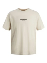 Jack & Jones T-Shirt JORVESTERBRO TEE SS CREW NECK NOOS Beige/Khaki