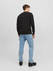 Jack & Jones JORVesterbro Sweatshirt Schwarz/Gelb/Dunkelbraun