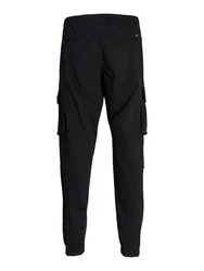 Jack & Jones Cargohose JPSTKANE NOAH CUFFED CARGO NOOS schwarz / offwhite