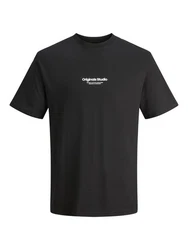Jack & Jones T-Shirt JORVesterbro Schwarz/Dunkelgrau