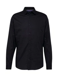 JACK & JONES Hemd 'Gingham' schwarz