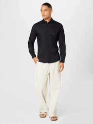 JACK & JONES Hemd 'Gingham' schwarz