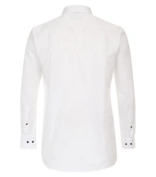CASAMODA Businesshemd Comfort Fit Kentkragen Creme/Weiß