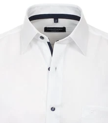 CASAMODA Businesshemd Comfort Fit Kentkragen Creme/Weiß