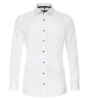 CASAMODA Businesshemd Comfort Fit Kentkragen Creme/Weiß
