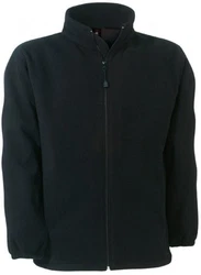 B&C Fleecejacke Fleece WindProtek Schwarz/Dunkelblau/Dunkelgrau