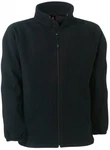 B&C Fleecejacke Fleece WindProtek Schwarz/Dunkelblau/Dunkelgrau