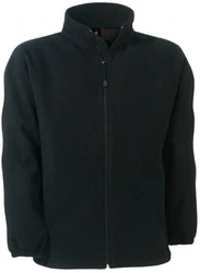B&C Fleecejacke Fleece WindProtek Schwarz/Dunkelblau/Dunkelgrau