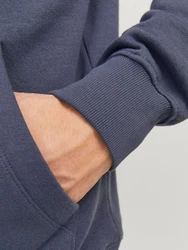 Jack & Jones Sweatshirt JJESTAR BASIC SWEAT HOOD NOOS Dunkelblau/Blau/Grau