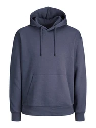 Jack & Jones Sweatshirt JJESTAR BASIC SWEAT HOOD NOOS Dunkelblau/Blau/Grau