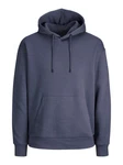 Jack & Jones Sweatshirt JJESTAR BASIC SWEAT HOOD NOOS Dunkelblau/Blau/Grau