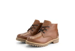 Travelin' Schnürboots Trehuse Men Cognac