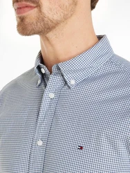 Tommy Hilfiger Kurzarmhemd FLEX GINGHAM RF SHIRT Hellblau/Dunkelblau/Grau/Blau