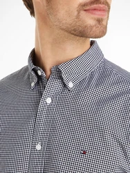 Tommy Hilfiger Kurzarmhemd FLEX GINGHAM RF SHIRT Hellblau/Grau/Dunkelblau/Blau