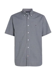 Tommy Hilfiger Kurzarmhemd FLEX GINGHAM RF SHIRT Hellblau/Grau/Dunkelblau/Blau