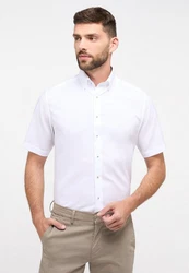 Eterna Kurzarmhemd Modern Fit Businesshemd Grün/Weiß/Braun/Rot/Grau/Creme