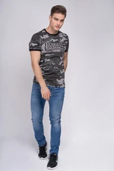 Lonsdale T-Shirt Cobbett Dunkelgrün/Dunkelgrau