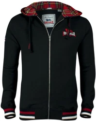 Lonsdale Lancaster Hoodie/Pullover/Sweatjacke (1 Stck) Schwarz/Rot