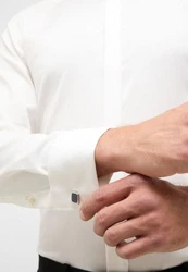 Eterna Hemd Weiß/Creme/Khaki
