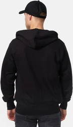 Lonsdale Hoodie Rundhalspullover Sweatjacke Krafty Braun/Schwarz