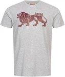 Lonsdale T-Shirt Endmoor Braun/Grau/Dunkelrot/Rot/Hellgrau