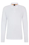 BOSS ORANGE Poloshirt Passerby Grau/Lila/Weiß
