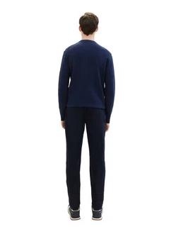 TOM TAILOR Denim Chinohose Dunkelblau/Blau