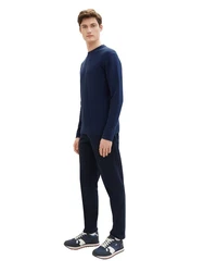 TOM TAILOR Denim Chinohose Dunkelblau/Blau