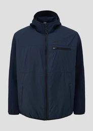 Outdoorjacke Kapuzenjacke im Fabricmix