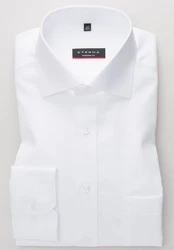 Eterna Langarmhemd Weiß/Creme