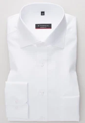Eterna Langarmhemd Weiß/Creme