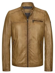 Milestone Lederjacke MSMarco Khaki/Braun/Beige