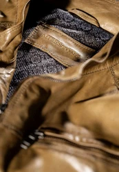 Milestone Lederjacke MSMarco Khaki/Braun/Beige