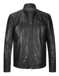 Milestone Lederjacke MSMarco Schwarz/Dunkelgrau/Grau