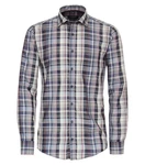 CASAMODA Blusenshirt Kent Casual Fit Rot/Hellblau/Dunkelblau/Mischfarben