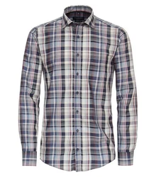 CASAMODA Blusenshirt Kent Casual Fit Rot/Hellblau/Dunkelblau/Mischfarben