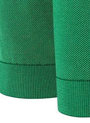 MAERZ Muenchen Wollpullover Rundhals 1/1 Arm Dunkelgrün/Grün/Neonfarben