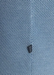 MAERZ Muenchen Wollpullover Rundhals 1/1 Arm Blau/Hellblau/Grau