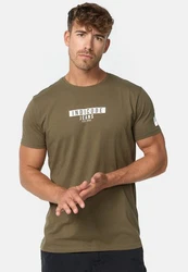 Indicode T-Shirt GOTSVegas Dunkelgrün/Khaki