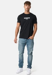 Indicode T-Shirt GOTSVegas Dunkelblau/Schwarz/Grau/Rot