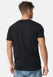 Indicode T-Shirt GOTSVegas Dunkelblau/Schwarz/Grau/Rot
