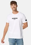 Indicode T-Shirt GOTSVegas Weiß/Hellblau/Dunkelblau/Braun/Creme