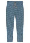 Schiesser Schlafanzug Hose Hellblau/Grau/Blau