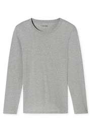Schlafanzug Langarmshirt Rundhals