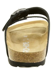 Rohde Hausschuhe Pantolette Schwarz/Beige/Creme/Braun