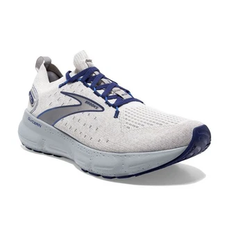 Brooks Glycerin StealthFit 20 Herren Laufschuh Oyster/Alloy/Blue Depths