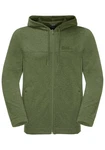 Jack Wolfskin Fleecejacke WALDSEE HOODED JKT Dunkelgrün/Grün